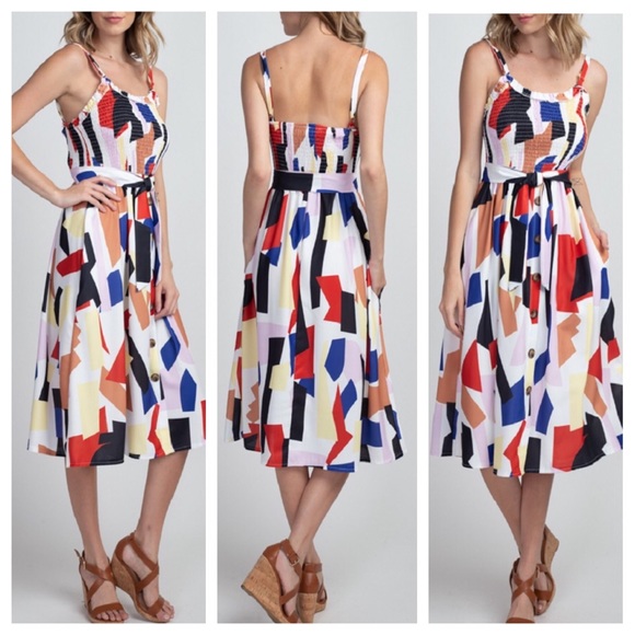 Color Print Midi - Picture 3 of 5